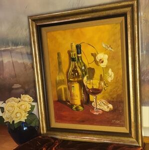 Original Acrylic On Canvas By Nancy Molin.